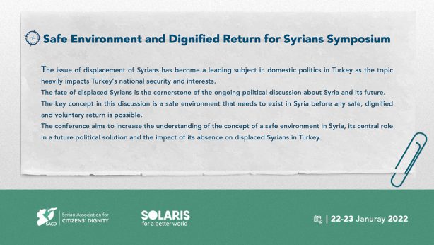 Safe Environment and Dignified Return for Syrians Symposium